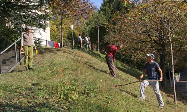 Sensen bei der Kreuzkirche 2017